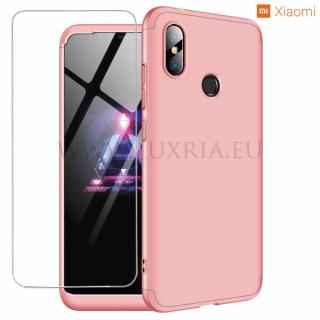 Púzdro Roybens 360 Full Body pre Xiaomi + tvrdené sklo - Ružové Pre Xiaomi: Redmi 9