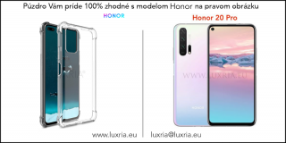 Silikónové Púzdro Luxria Clear Absorb pre Honor - Priehľadné Honor: 20 Pro