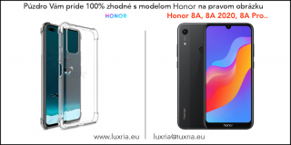 Silikónové Púzdro Luxria Clear Absorb pre Honor - Priehľadné Honor: 8A | 8A 2020 | 8A Prime