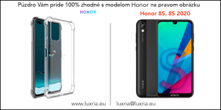 Silikónové Púzdro Luxria Clear Absorb pre Honor - Priehľadné Honor: 8S | 8S 2020