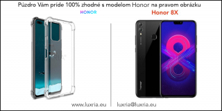 Silikónové Púzdro Luxria Clear Absorb pre Honor - Priehľadné Honor: 8X