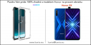 Silikónové Púzdro Luxria Clear Absorb pre Honor - Priehľadné Honor: 9X | 9X Pro