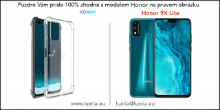 Silikónové Púzdro Luxria Clear Absorb pre Honor - Priehľadné Honor: 9X Lite