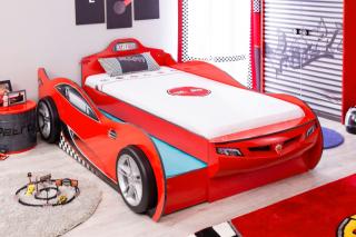 Detská posteľ auto 90x190 cm Coupe Friend červená