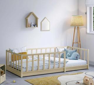 Detská posteľ nízka 90x190 cm Montes Natural