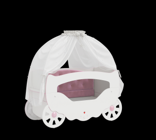 Luxusná postieľka pre bábätko kočiar 70x130 cm Princess Baby