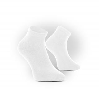 BAMBOO SHORT MEDICAL Špeciálne antibakteriálne ponožky biele, short Veľkosť: 35-38