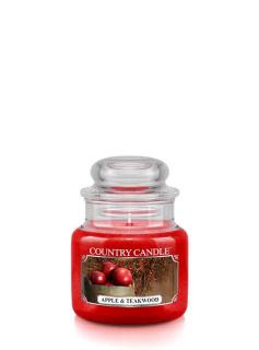 COUNTRY CANDLE Apple & Teakwood vonná sviečka mini 1-knôtová (104 g)
