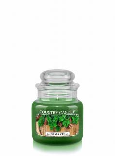 COUNTRY CANDLE Balsam & Cedar vonná sviečka mini 1-knôtová (104 g)