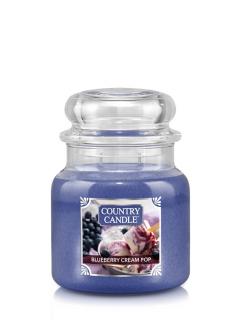 Country Candle Blueberry Cream Pop vonná sviečka stredná 2-knôtová (453 g)