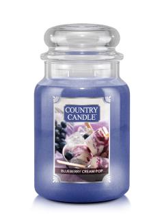 Country Candle Blueberry Cream Pop vonná sviečka veľká 2-knôtová (652 g)