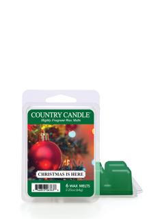 Country Candle Christmas is Here vonný vosk (64 g)