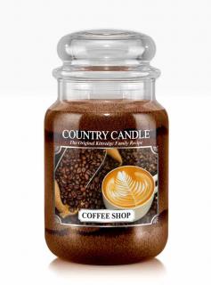 COUNTRY CANDLE Coffee Shop vonná sviečka veľká 2-knôtová (652 g)