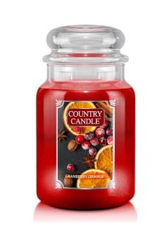 Country Candle Cranberry Orange vonná sviečka veľká 2-knôtová (652 g)