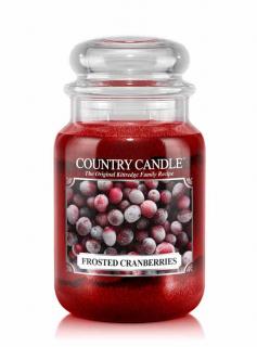 COUNTRY CANDLE Frosted Cranberries vonná sviečka veľká 2-knôtová (652 g)