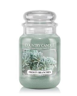 COUNTRY CANDLE Frosty Branches vonná sviečka veľká 2-knôtová (652 g)