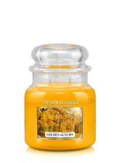COUNTRY CANDLE Golden Autumn vonná sviečka stredná 2-knôtová (453 g)