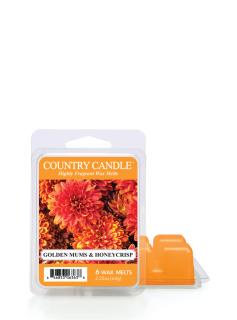 Country Candle Golden Mums & Honey Crisp Tonka vonný vosk (64 g)