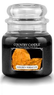 COUNTRY CANDLE Golden Tobacco vonná sviečka stredná 2-knôtová (453 g)