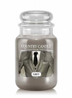 COUNTRY CANDLE Grey vonná sviečka veľká 2-knôtová (652 g)