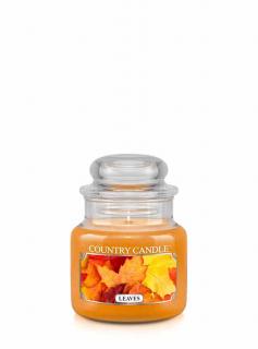 COUNTRY CANDLE Leaves vonná sviečka mini 1-knôtová (104 g)