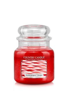 COUNTRY CANDLE Peppermint Twist vonná sviečka stredná 2-knôtová (453 g)