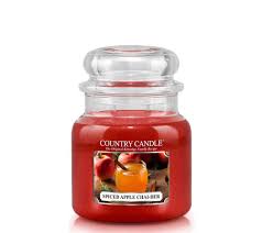 COUNTRY CANDLE Spiced Apple Chai-der vonná sviečka stredná 2-knôtová (453 g)