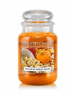 Country Candle Spiced Pumpkin Seeds vonná sviečka veľká 2-knôtová (652 g)