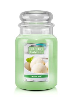 COUNTRY CANDLE Vanilla Mint vonná sviečka veľká 2-knôtová (652 g)