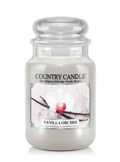 Country Candle Vanilla Orchid vonná sviečka veľká 2-knôtová (652 g) ZAFARBENÝ VOSK