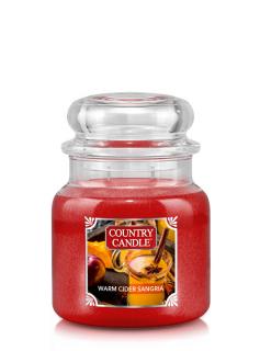 Country Candle Warm Cider Sangria vonná sviečka stredná 2-knôtová (453 g)