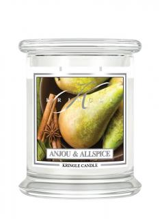 Kringle Candle Anjou & Allspice vonná sviečka stredná 2-knôtová (411 g)