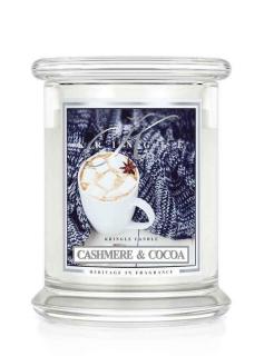 Kringle Candle CASHMERE & COCOA vonná sviečka stredná 2-knôtová (411 g)