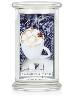 Kringle Candle CASHMERE & COCOA vonná sviečka veľká 2-knôtová (624 g)