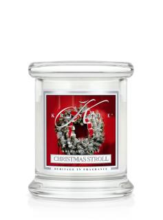 Kringle Candle CHRISTMAS STROLL vonná sviečka mini 1-knôtová (127 g)