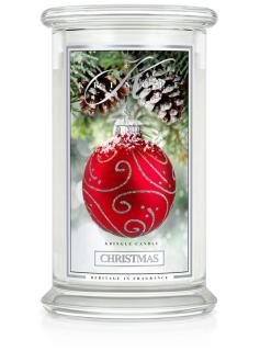 Kringle Candle CHRISTMAS vonná sviečka veľká 2-knôtová (624 g)