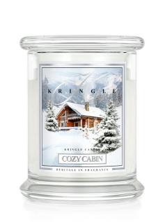 Kringle Candle COZY CABIN vonná sviečka stredná 2-knôtová (411 g)