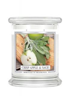 Kringle Candle Crisp Apple & Sage vonná sviečka stredná 2-knôtová (411 g)