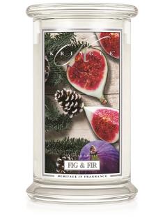 Kringle Candle Fig & Fir vonná sviečka veľká 2-knôtová (624 g)