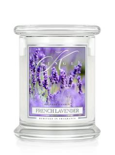 Kringle Candle French Lavender vonná sviečka stredná 2-knôtová (411 g)