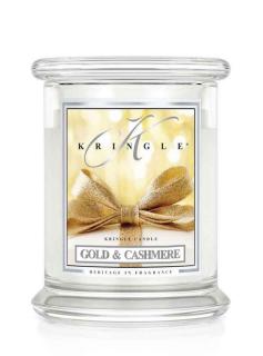 Kringle Candle Gold & Cashmere vonná sviečka stredná 2-knôtová (411 g)