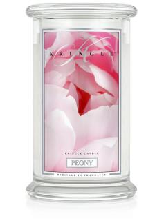 Kringle Candle Peony vonná sviečka veľká 2-knôtová (624 g)