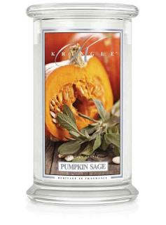 Kringle Candle Pumpkin Sage vonná sviečka veľká 2-knôtová (624 g)