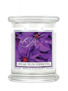 Kringle Candle Sugar Plum Poinsettia vonná sviečka stredná 2-knôtová (411 g)
