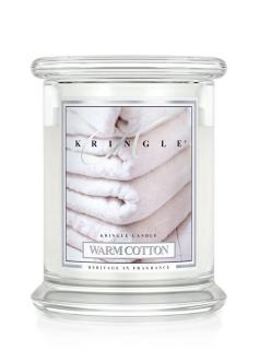 Kringle Candle Warm Cotton vonná sviečka stredná 2-knôtová (411 g)