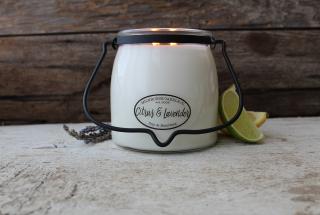 MILKHOUSE CANDLE Citrus & Lavender vonná sviečka BUTTER JAR 2-knôtová (454 g)