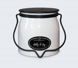 MILKHOUSE CANDLE Holly & Ivy vonná sviečka BUTTER JAR 2-knôtová (454 g)