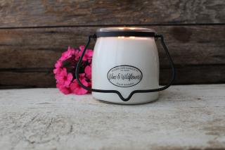 MILKHOUSE CANDLE Lilac & Wildflowers vonná sviečka BUTTER JAR 2-knôtová (454 g)