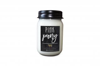 MILKHOUSE CANDLE Pink Peony vonná sviečka Farmhouse Jar (368 g)