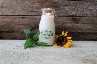 MILKHOUSE CANDLE Tuscan Garden vonná sviečka MILKBOTTLE (227 g)